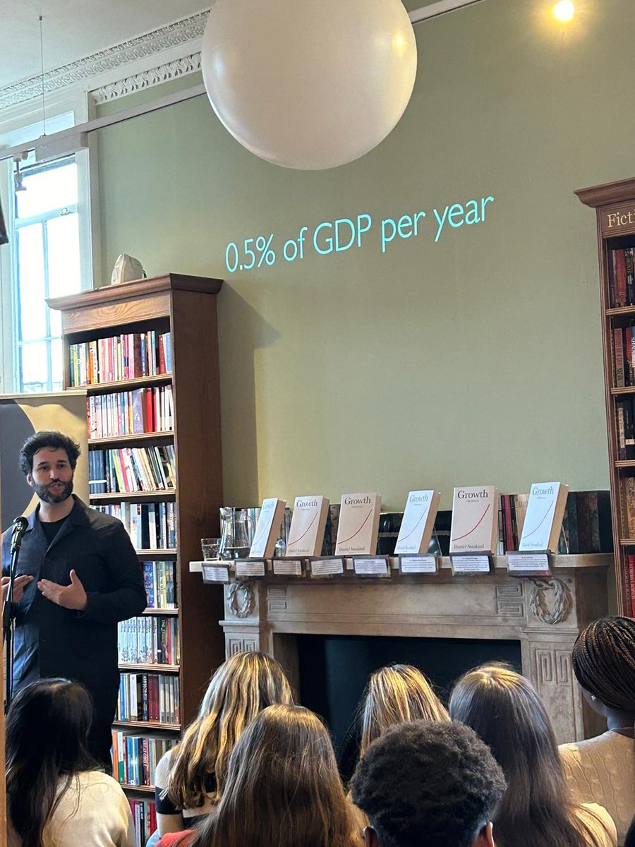 What a joy to have been joined by Daniel Susskind and Kim Sherwood so far this week! A big thank you to both for talking to us all about their new books. We have signed copies of ‘Growth’ and ‘A Spy Like Me’ available now in the bookshop. @danielsusskind