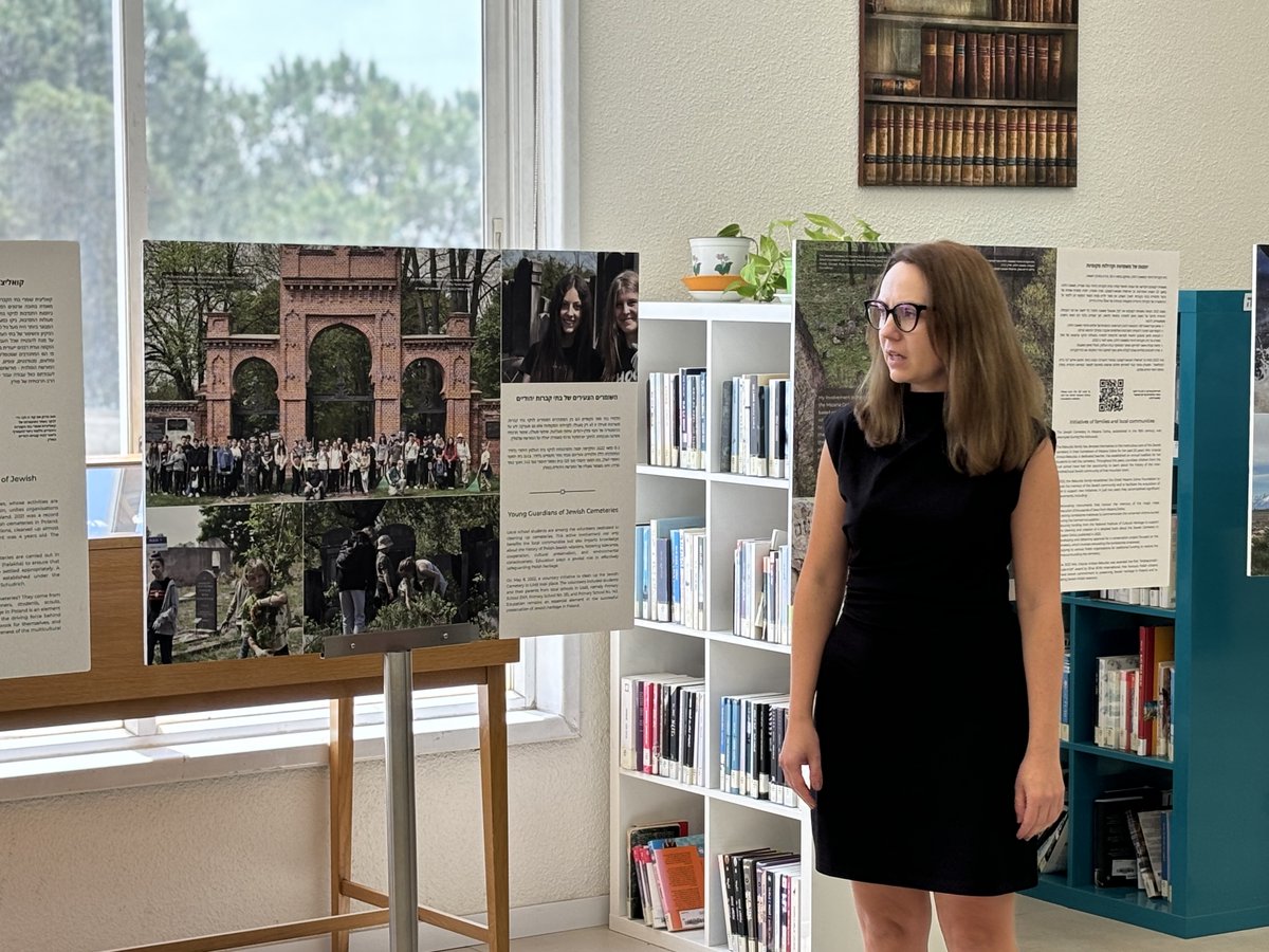The 'Guardians of Memory' exhibition opened its doors today (May 2) at #HUJI's Education and Social Work Library at the Mount Scopus campus. This collaboration between the School for Social Work and Social Welfare and the Embassy of the Republic of Poland in Israel (@PLinIsrael)