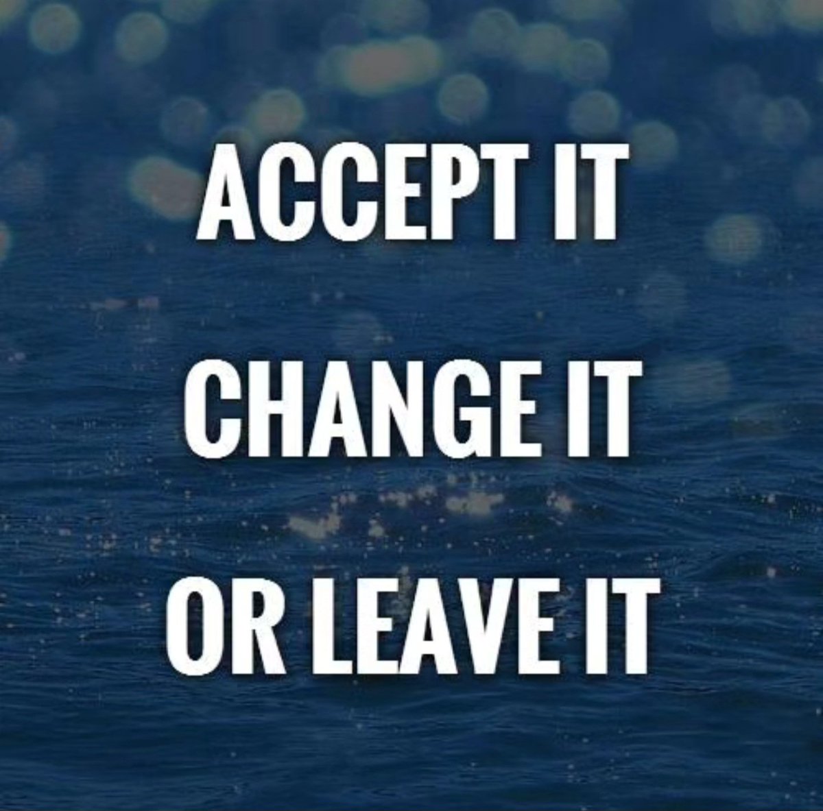 Good morning! Remember, you always have options to do the right thing. Accept, change, or leave it alone. Make the right moves. #acceptit #changeit #leaveit #helpinthehouse #Solutionist #iamaningredient #JusticeGeneral