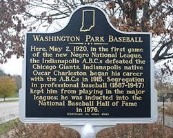 On this day in 1920 the first game of the Negro National Baseball League was played in Indianapolis, IN. Black players were banned from playing in the major leagues. Much credit should be given to Rube Foster who was principle founder of league.