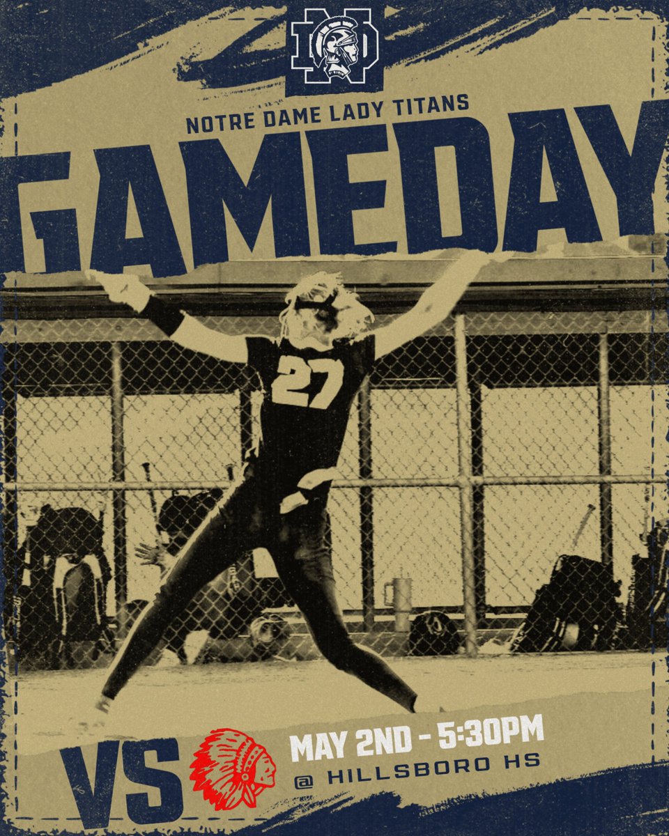 GAMEDAY 🥎 🆚 @GoHHSIndians 🏟️ Hillsboro HS 🕠 5:30PM First Pitch 🎟️ $7 Admission (Cash Only)