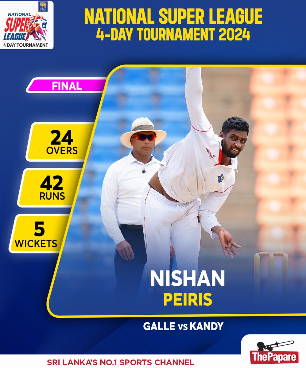 Nishan Peiris makes Team Kandy wobble with a superb spell.

#NSL2024

More 👉 bit.ly/TPCricket