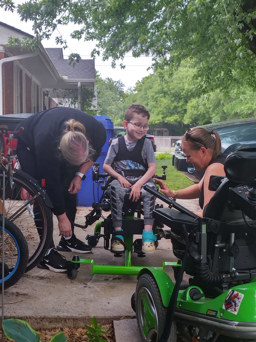 Levi got fitted for a new stander. Sit to stand is going to be great!
#cerebralpalsy