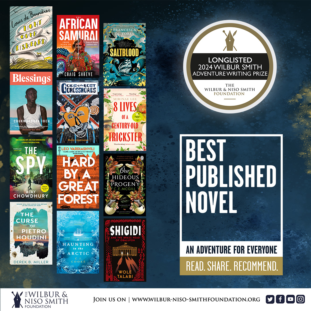 Discover your next great adventure with the #WilburSmith #AdventureWritingPrize longlist! These twelve novels showcase the best in adventure storytelling, transporting readers to far-off lands and thrilling encounters.Which will you read first?  bit.ly/3y16wQZ #Adventure