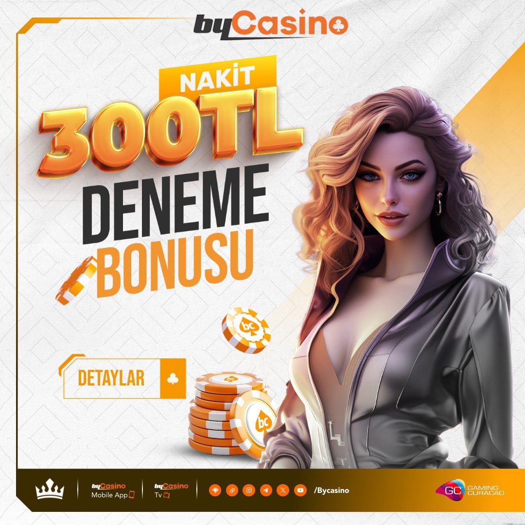 👑 BYCASİNO 300 TL DENEME BONUSU 📲 GİRİŞ ADRESİ : cutt.ly/bycasinogiris 📢 Kayıt Olurken Bonusunu Seç 1 Saniyede OTOMATİK Yüklensin 🎁 Bycasino'ya Kayıt Olmak ve Anında Bonusunu Almak Bu Kadar Basit 🟥 Otomatik Deneme Bonusu İle Bedava 300 TL Çekmek İçin Hemen Kayıt Ol