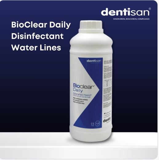 Specifically designed for continuous use in dental unit water lines (DUWLs), BioClear Daily Disinfectant Water Lines reduces planktonic bacteria count, effectively minimizing the risk of biofilm formation.

To order call 01 456 5288 or click bit.ly/4dpLtYg

#HSIreland
