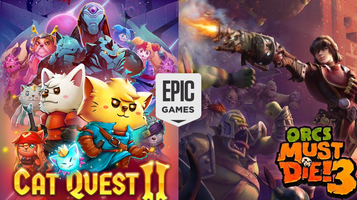 Get 🐱'Cat Quest II'🐱 & 🔪'Orcs Must Die! 3'🔪 for #FREE at Epic Games | Store

1⃣ Cat Quest II
👉store.epicgames.com/en-US/p/cat-qu…
2⃣ Orcs Must Die! 3
👉store.epicgames.com/en-US/p/combo-…
📆Free until 5 PM CET May 9th 2024‼️
🎮Steam Random Keys➡️g2a.com/n/randomkey471
#EpicGamesStore #FreeGames
