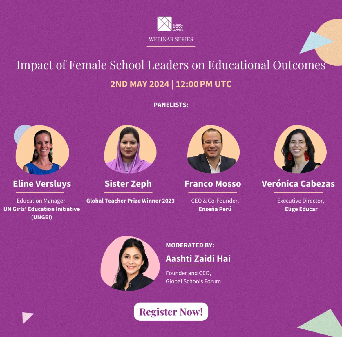 📢Starting now! Join us LIVE for the webinar focusing on the 'Impact of Female School Leaders on Educational Outcomes'. ▶️ bit.ly/4a0GZog #SchoolLeadership #GenderEquity