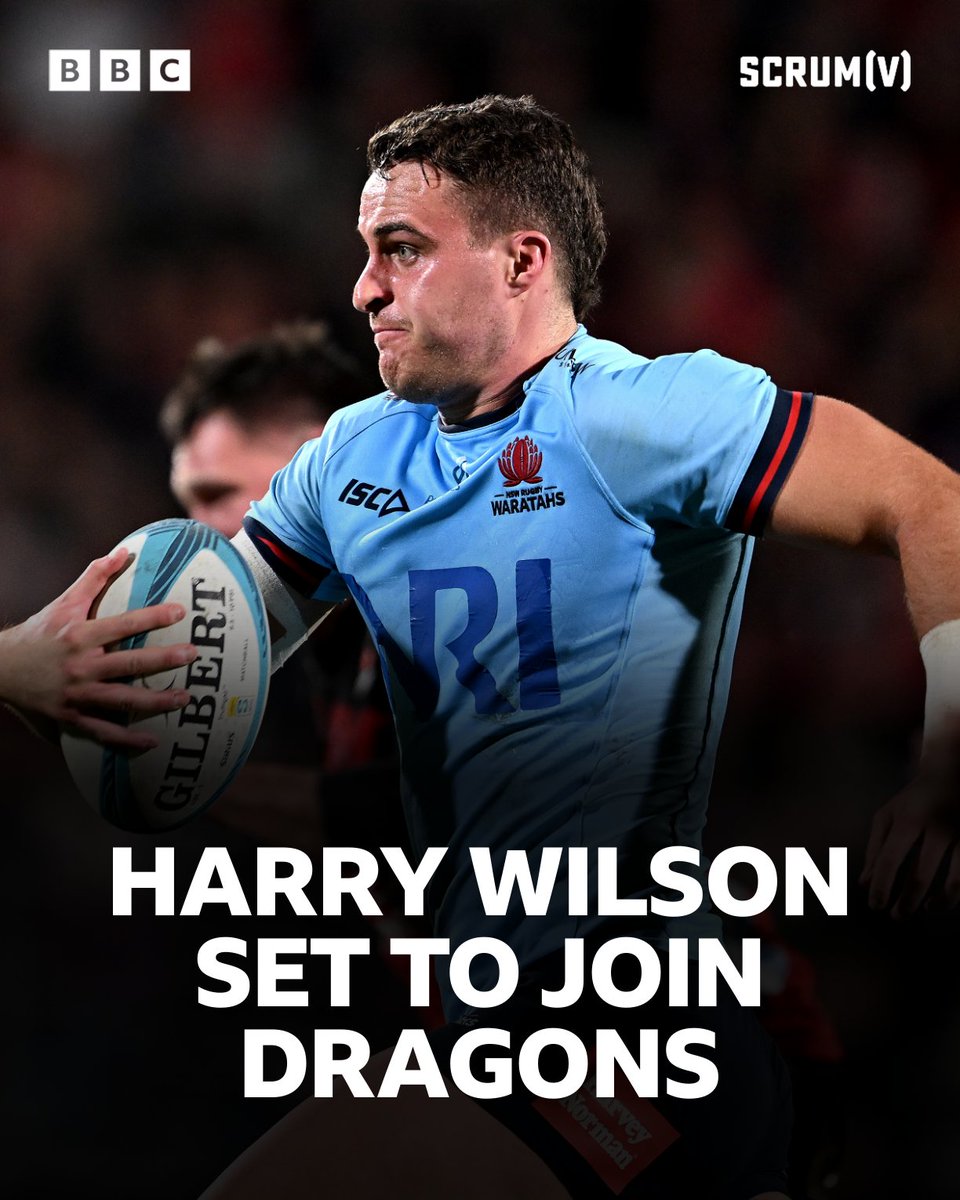 Dragons have signed centre Harry Wilson from Super Rugby side NSW Waratahs for the 2024-25 season 🏉 #BBCRugby