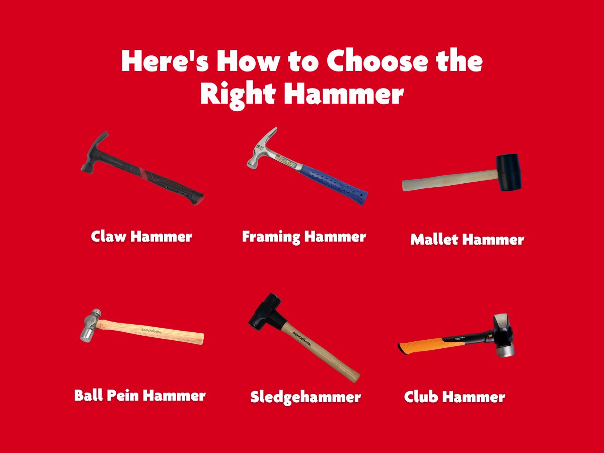 Get the job done right, the first time. Choosing the perfect hammer will set you up for success.

bit.ly/homehardware-h…
 
#HeresHow #DIY #Hammer #HammerTime #Tools #ToolBoxEssentials