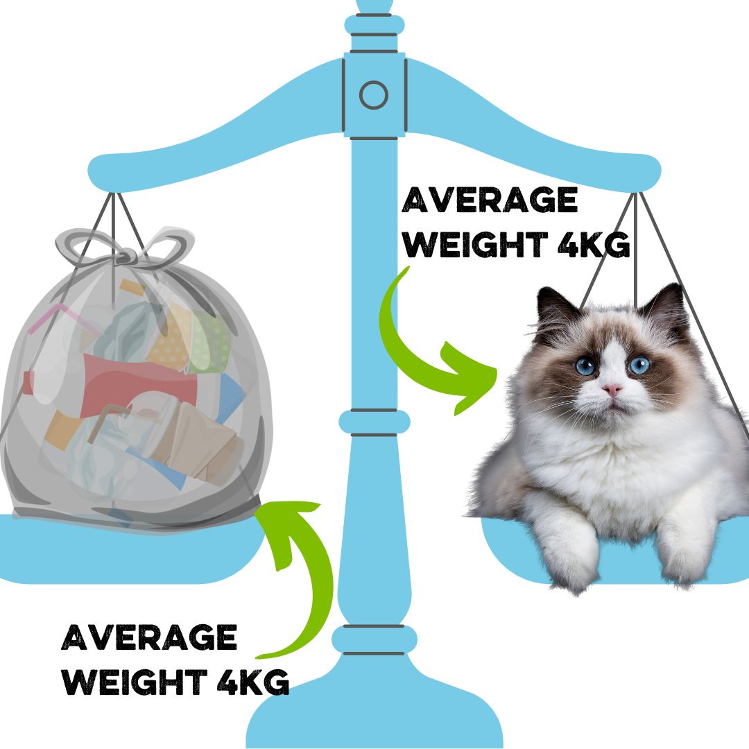 @Skeg_Aquarium weighs their litter after each litter pick. We realised the average weight of each bag is the same as an average house cat. @KeepBritainTidy #catlover #beachcare