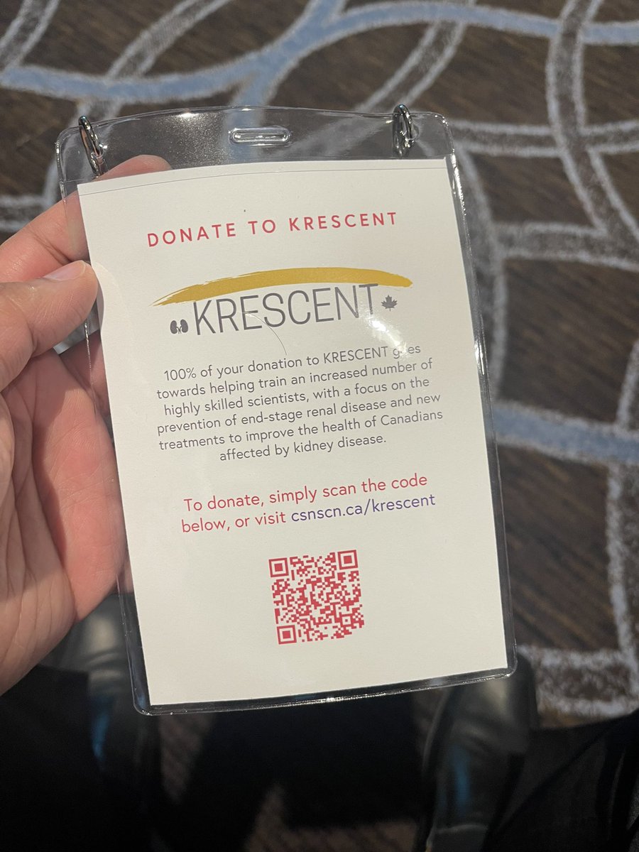 This is so cool 

Turnover the #CSNAGM badge to discover the QR code to donate to KRESCENT 

csnscn.ca/donate-to-kres…