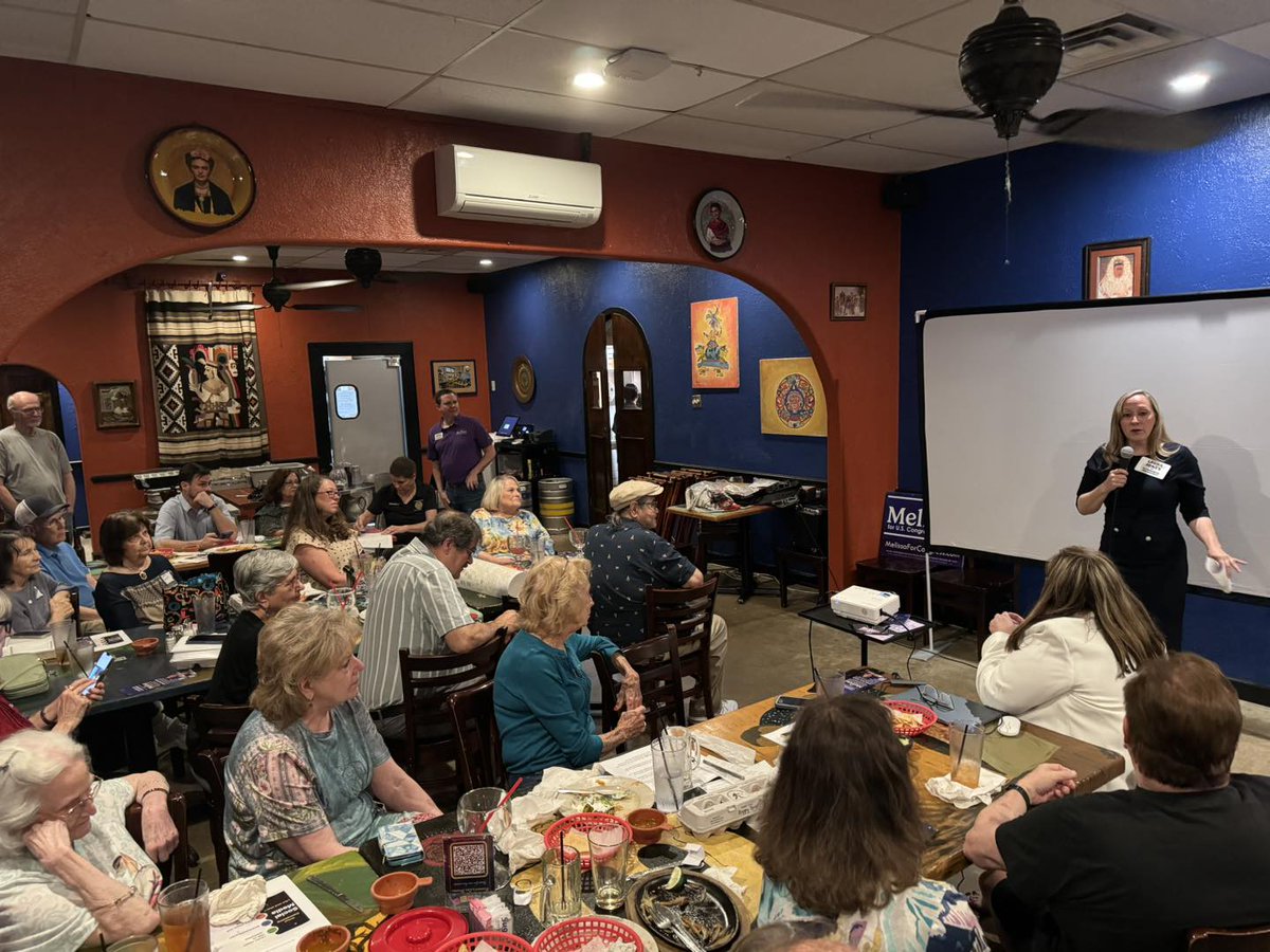 It was great to see enthusiastic turnout at Cy-Fair Area Dem Club last night. Energy is growing in every group I meet with to flip TX8 @harrisdemocrats @harrisyds @CypressTomball @DonnaGHBryant @CIAHTX @mcdpTX @mocoyds @mrdancohen @CrayKain @ProgressTX @texasdemocrats