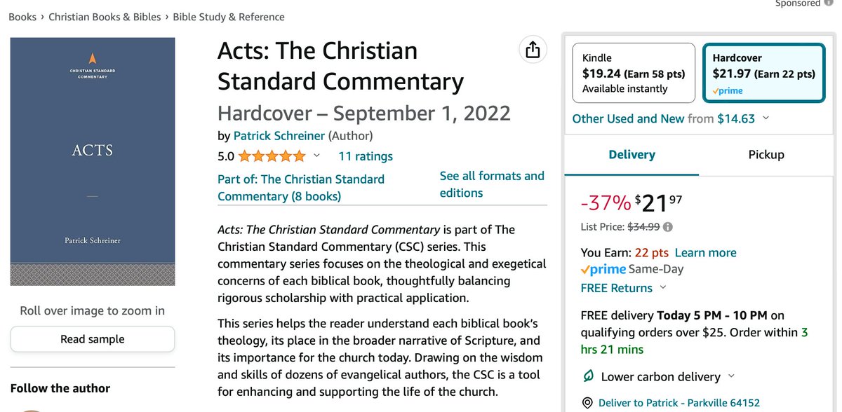For those interested, my Acts commentary is on sale right now. amazon.com/dp/1535914947/…
