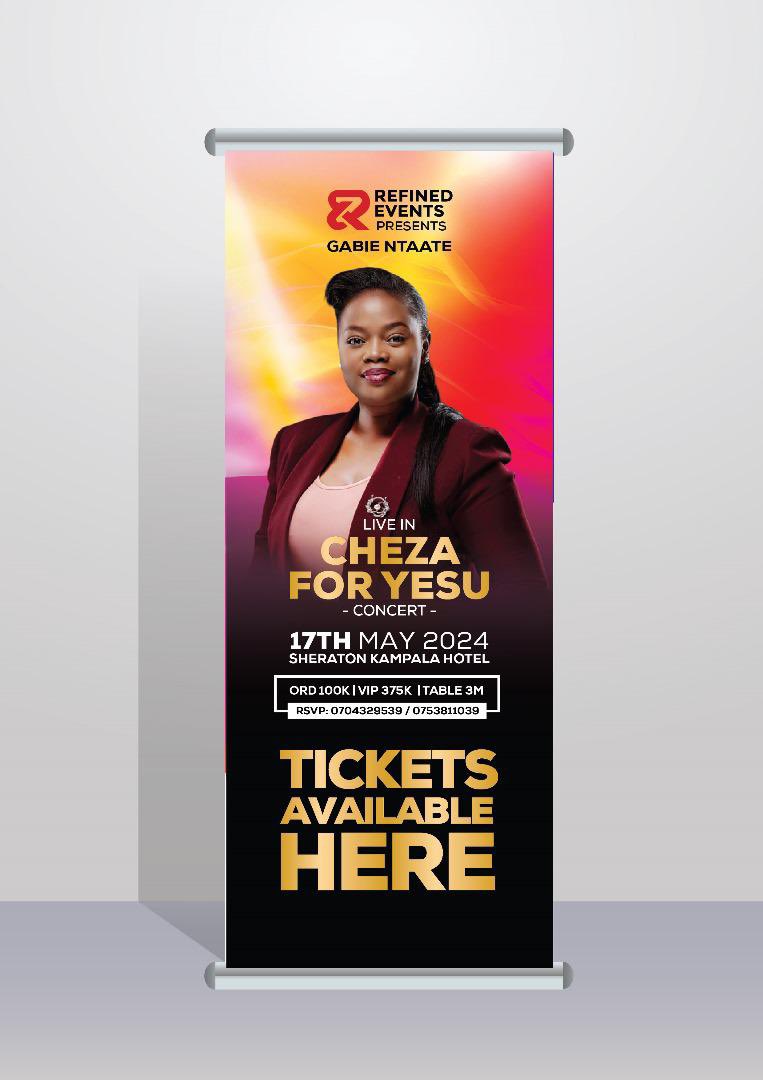 Visit the your nearest ticket selling point and grab your self a ticket to the #ChezaForYesuConcert at only 100k , 3M table and 300k VIP. @KampalaSheraton hotel @sparklessalonug Papaz spot makindye Jude colors solution Wombo Restaurant Worship House Nansana .