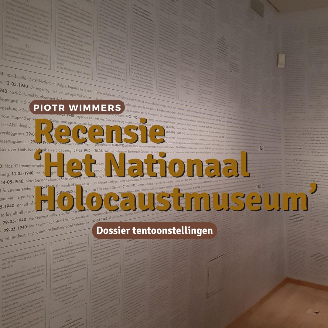 In het Nationaal Holocaustmuseum wordt de bezoeker meegenomen in het verhaal vaan een pikzwarte bladzijde uit de Nederlandse geschiedenis. Piotr Wimmers bezocht deze indrukwekkende tentoonstelling  en schreef hierover een recensie. Lees verder: 
ow.ly/AZLg50RuEEB
