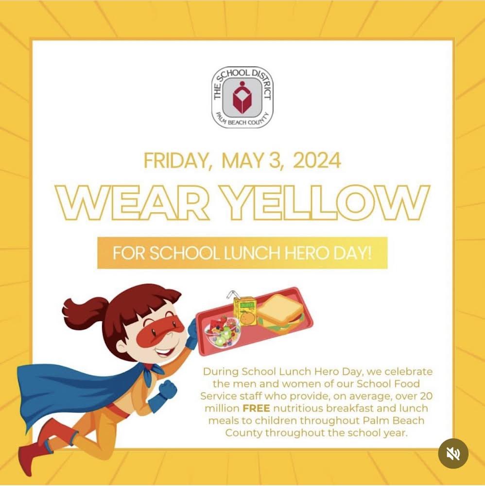 Coach Glynn (@coachglynnpe) on Twitter photo Everyone wear YELLOW tomorrow, 5/3 in support of School Lunch Hero Day! Our #SchoolFoodService team is an important part of <a href="/AllamandaES/">@AllamandaES</a>! Everyone wear YELLOW tomorrow, 5/3 in support of School Lunch Hero Day! Our #SchoolFoodService team is an important part of <a href="/AllamandaES/">@AllamandaES</a>!