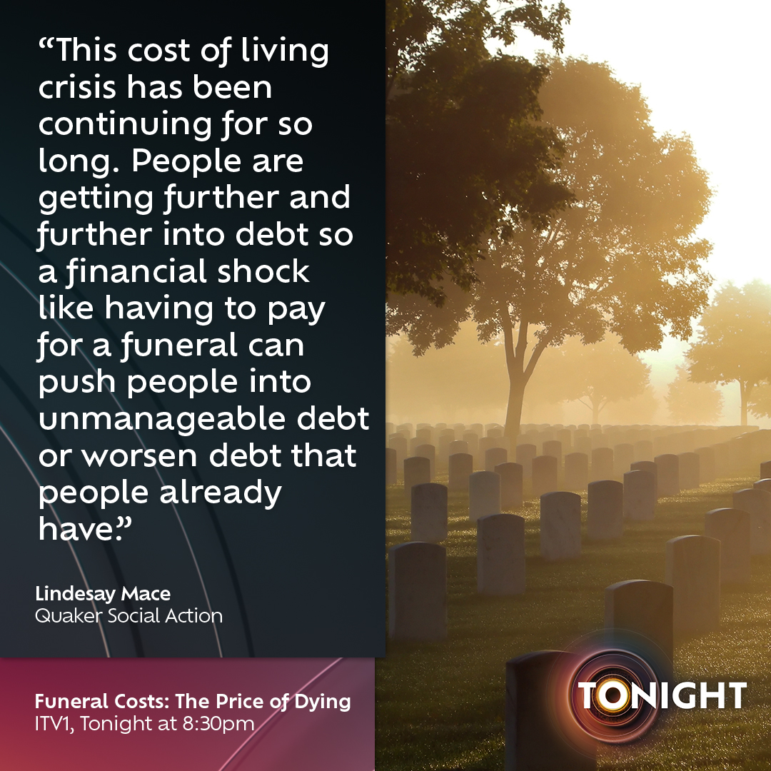 Lindesay Mace, whose colleagues at the Quaker Social Action (@QSA) funeral poverty project Down to Earth provide advice for those struggling with funeral costs, has said they've seen a 60% increase in people looking for help... What is the best way to plan an affordable funeral?