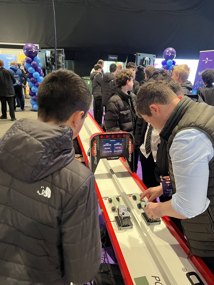 Join us today at the Skills Jersey Show! 🚀 The Digital Jersey team are here to answer any questions about tech careers that are available in Jersey. Visit us at Exhibition Stand 25, we have VR headsets 🤖 & an F1 in schools race track! 🏎️ Don't miss out!