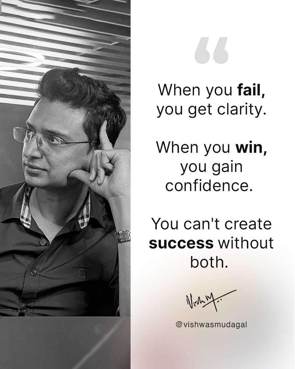 You'll never be able to fly high if you're too afraid of the fall and never take off. Don't you agree? Follow @vishwasmudagal for a daily dose of #inspiration #motivation #careeradvice #lifehacks #passion #successtips #businesstips and much more!!!