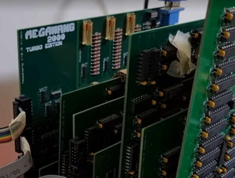 The new #Commodore64 #MegaWang2000 video generation board from @PCBWayOfficial is being tested! So far it all looks good!