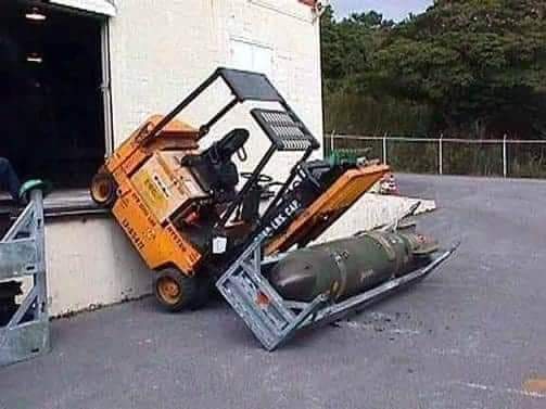 Forklift certification revoked 🤧