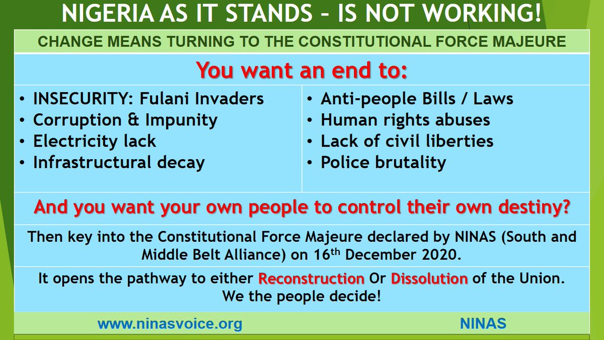 @channelstv #Nigeria…
#NINASisRight #End1999Constitution #TransitionNow #RenegotiateNIGERIA