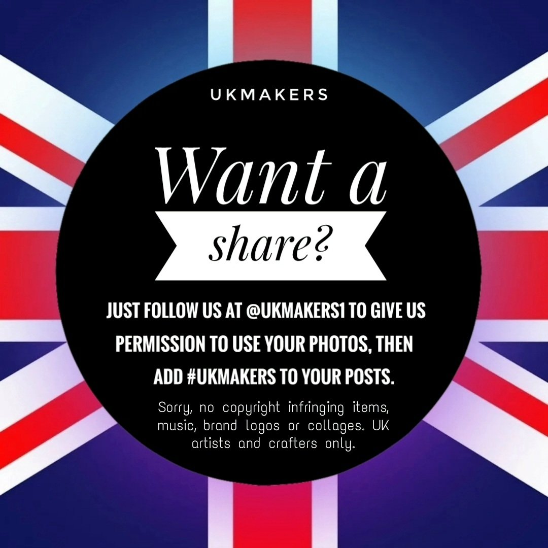 It's easy to join in with us at #UKMakers. Just hit follow so we have permission to share your photos, then add our hashtag to your posts. We share most things, as long as they're original works, and created here in the UK 😀

#crafts #art #madeinuk