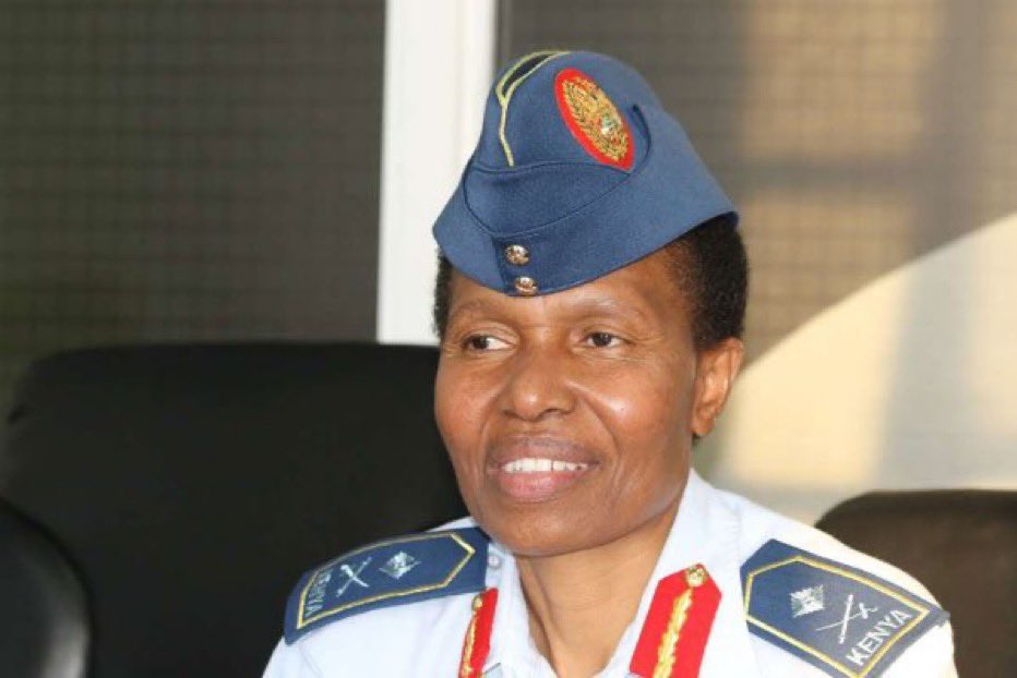 Major General Fatuma Ahmed, the first female Commander of the Kenya Air Force.