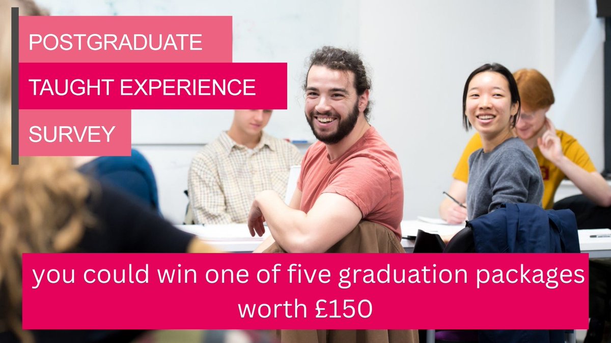 Postgraduate student? Tell us about your time at @SussexUni and enter a prize draw for one of five graduation packages worth £150! Take part in the Postgraduate Taught Experience Survey: student.sussex.ac.uk/experience/ptes