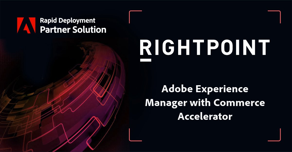 Introducing 🥁 @Rightpoint's Rapid Deployment #AdobePartner Solution: Adobe Experience Manager with Adobe Commerce Accelerator. ⚡ 

This accelerator allows for personalized, scalable, and efficiently managed commerce interactions.

Learn more: adobe.ly/3w90Vrc