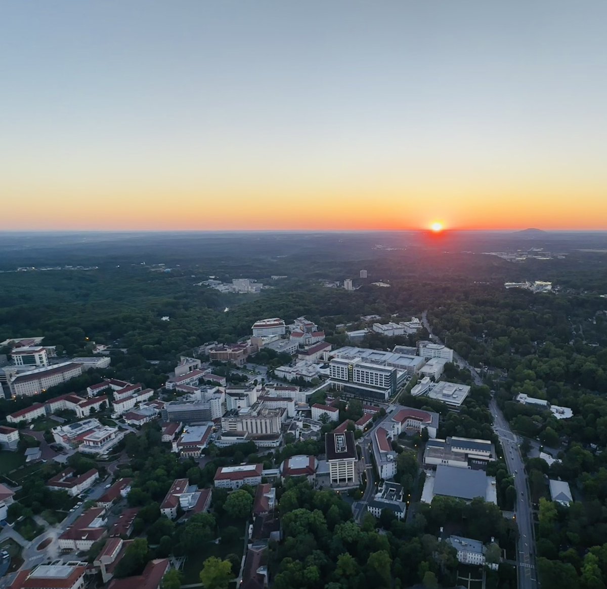 #sunrise over @EmoryUniversity & @StoneMtnPark @wsbradio #SkyCopter @wsbtv #CaptnCam