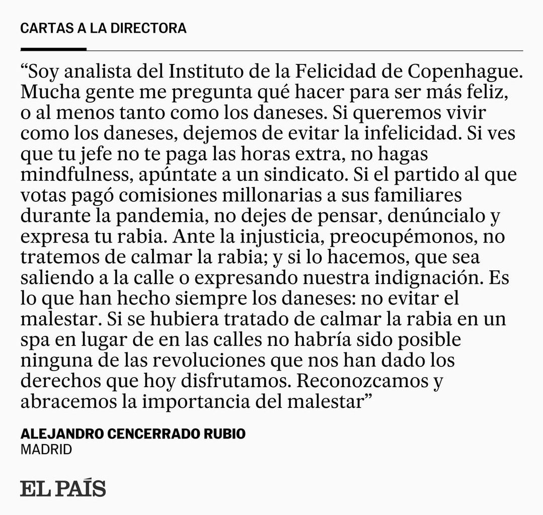 RobertoMerken's tweet image. Cartas al director que valen la pena ...