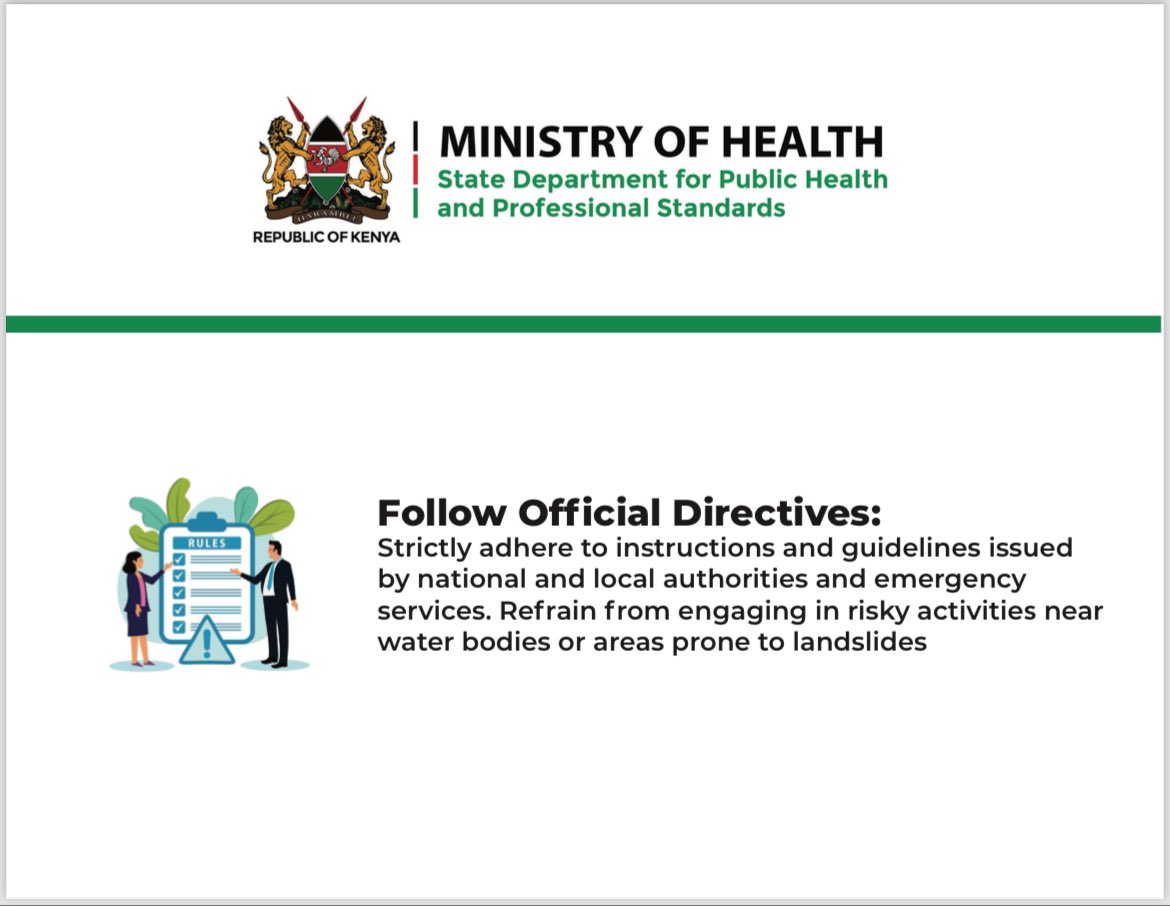 Adherence to guidelines is essential for our safety and well-being. Let's all play our part by following recommended measures to protect ourselves and others. #afyanyumbani