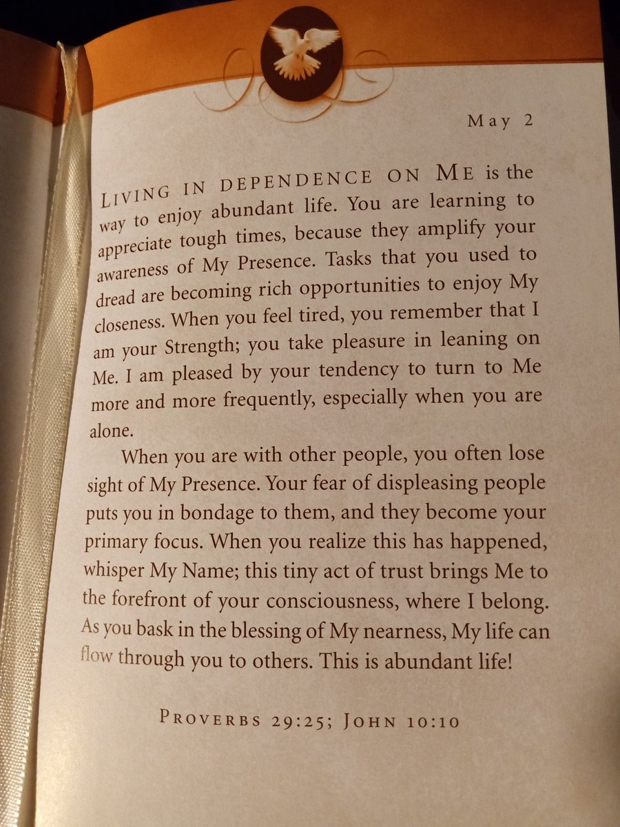 This devotional really hit home this morning after listening to  @idontexistTore's space last night.