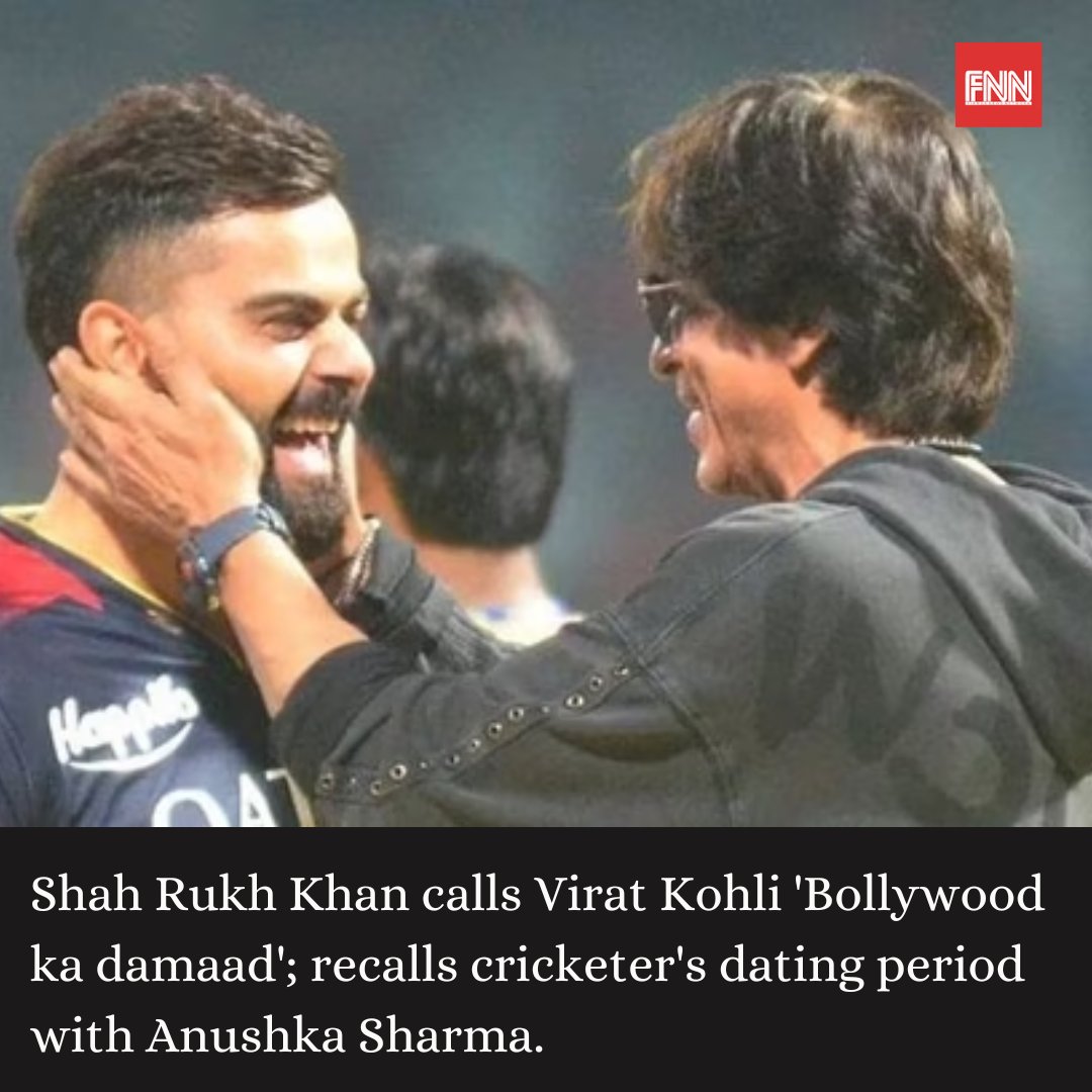 Shah Rukh Khan called Virat Kohli Bollywood's 'daamad' (son-in-law) in a recent interview, praising his bond with the cricketer, who is married to Anushka Sharma. 

#fnn #ShahRukhKhan #ViratKohli #AnushkaSharma #Bollywood #Cricket #Friendship #CelebrityCouple #KKR #StarSports