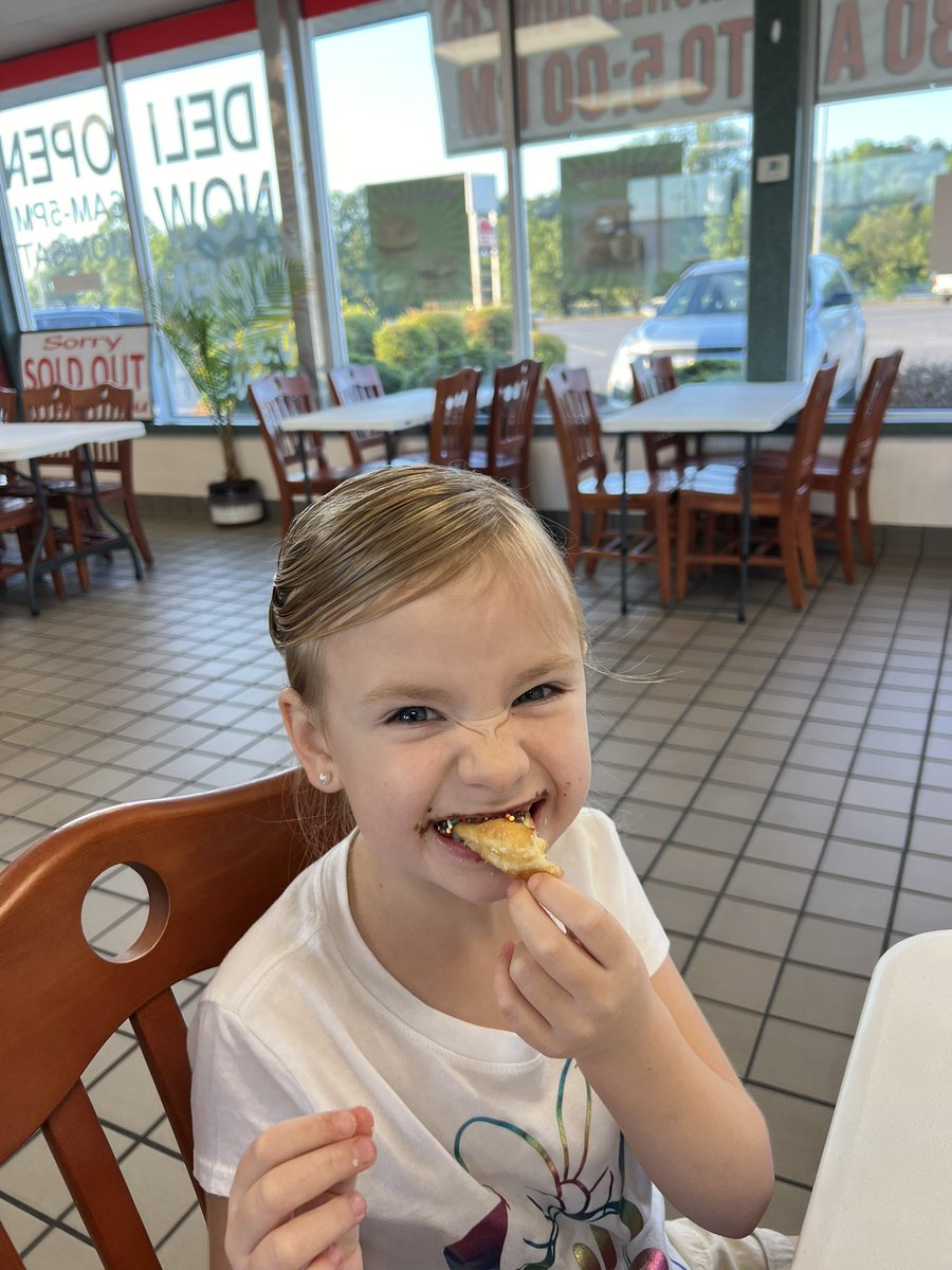 Happy Birthday to my beautiful granddaughter Lydia who is 6 today. Here she is getting her birthday doughnut before going to school. Papa loves you Princess and thanks the Lord for you.