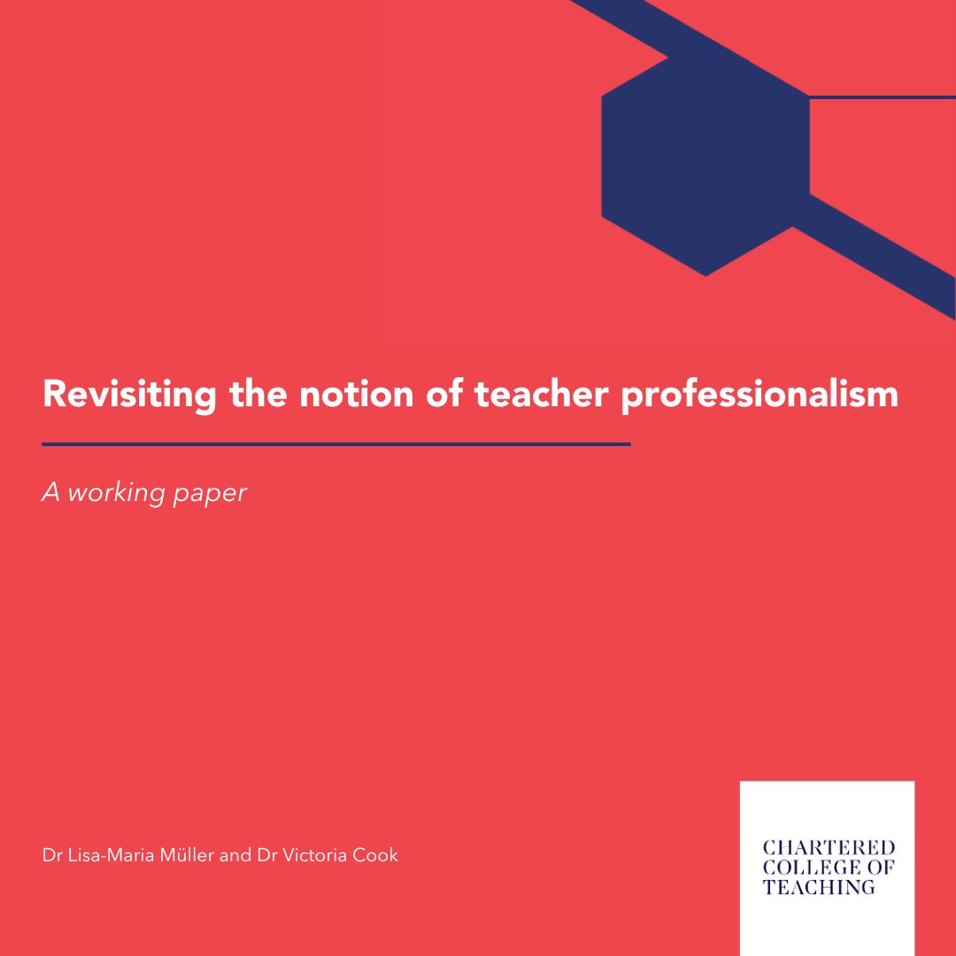 Education policy, practice and professional development should be underpinned by a clear understanding of how teachers can be recognised as the expert professionals they are. chartered.pulse.ly/kjwrxlqv2w #Teacher #Professionalism #TeachingProfessional #ProfessionalBody