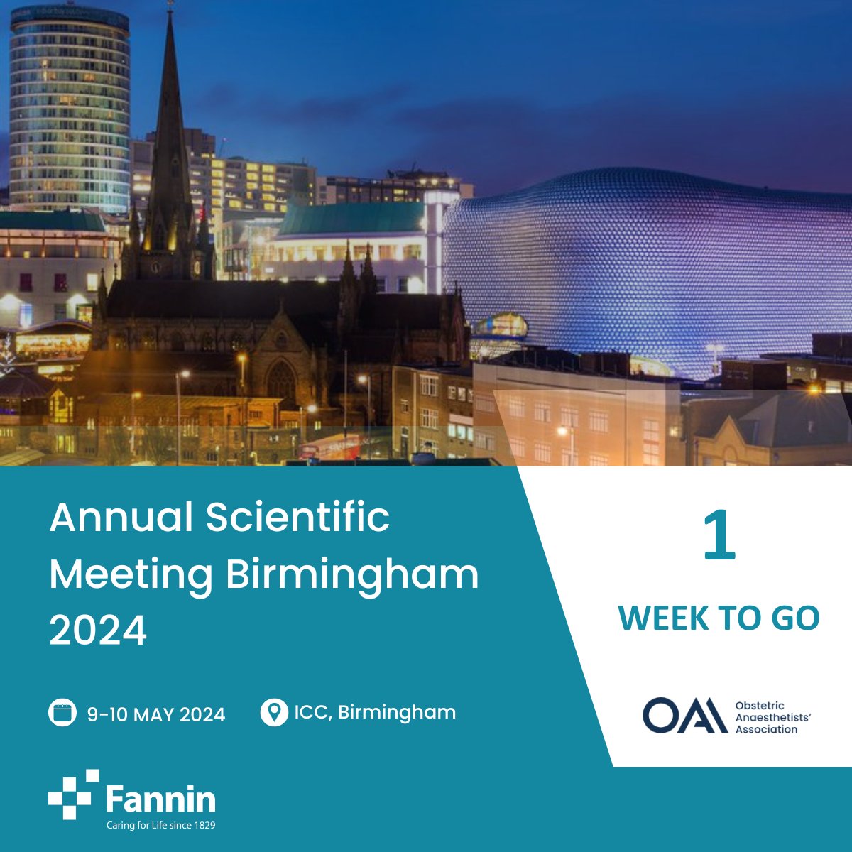 ⏰Only 1 week left until OAA Annual Scientific Meeting 2024! Dive into 2 days of obstetric #anaesthesia education with top speakers and engaging discussions. 

Don't miss out! 

#OAA24ASM #OBAnes #Anaesthesia #MedicalConference