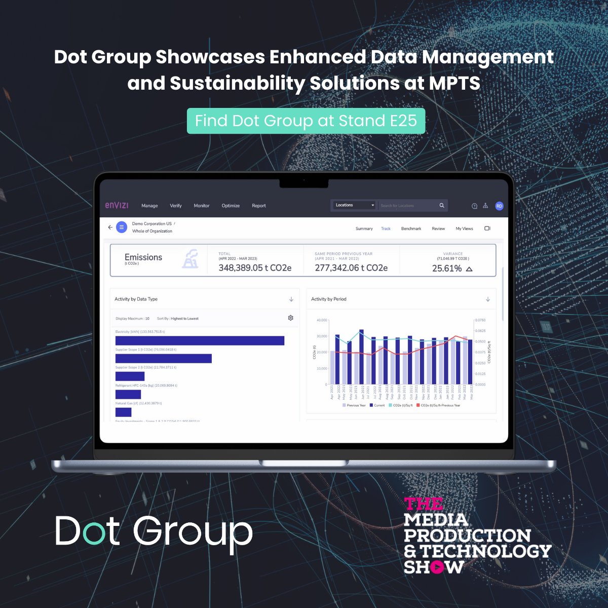 Come and see the #DotGroup team at @mediaprodshow, where we’ll be showcasing our enhanced #datamanagement and #sustainability solutions on stand E25. Read more ahead of the event at: bit.ly/3UrndMG #MPTS2024 #datatransfer #datatransport #PoweredByIBM #TheDataExperts
