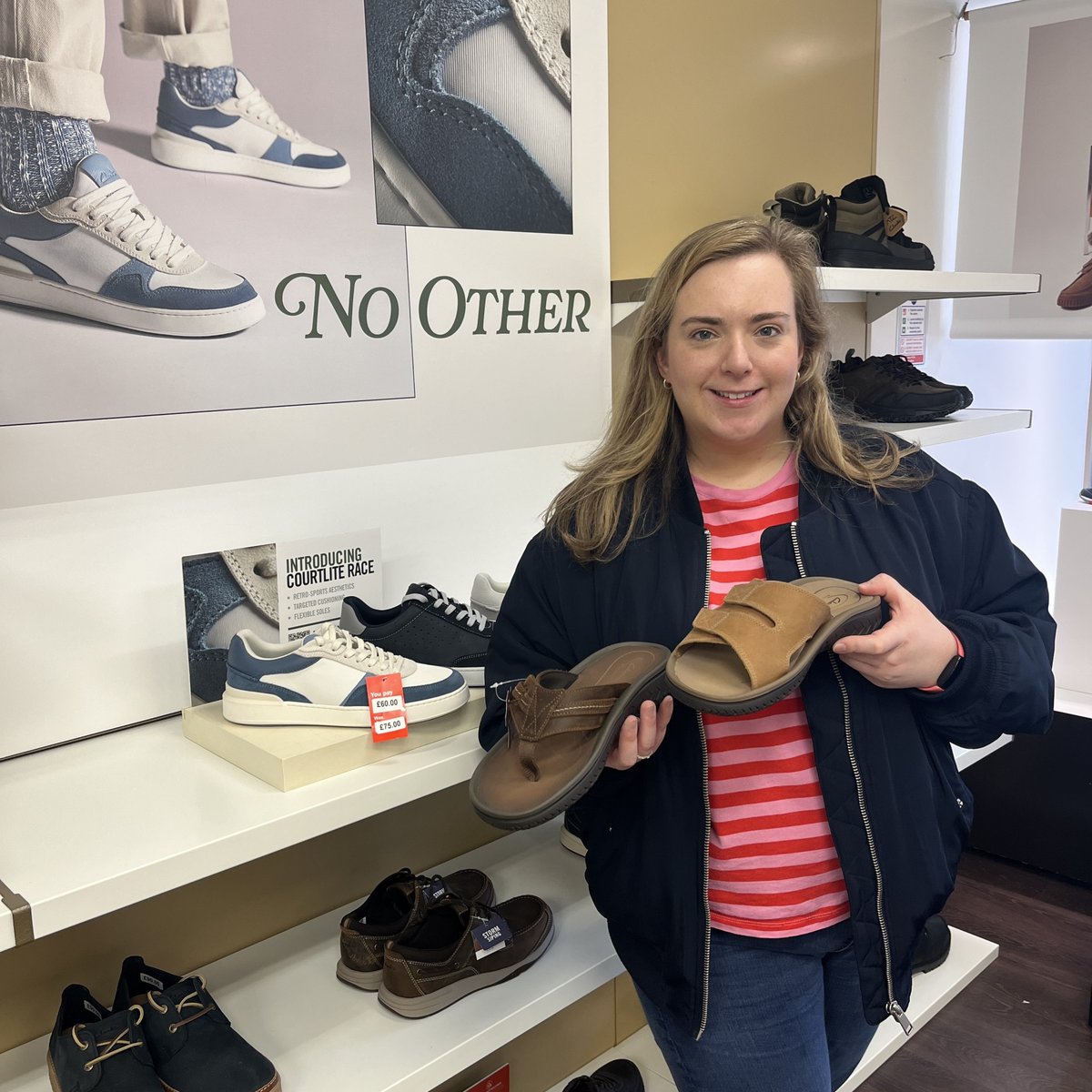 Step into summer in style with @clarksshoes! 👟🩴 Their range of 'sneakers like no other' is a must-have addition to your footwear collection. For those sun-soaked days, don't forget to check out their gorgeous summer shoes. #Northwich