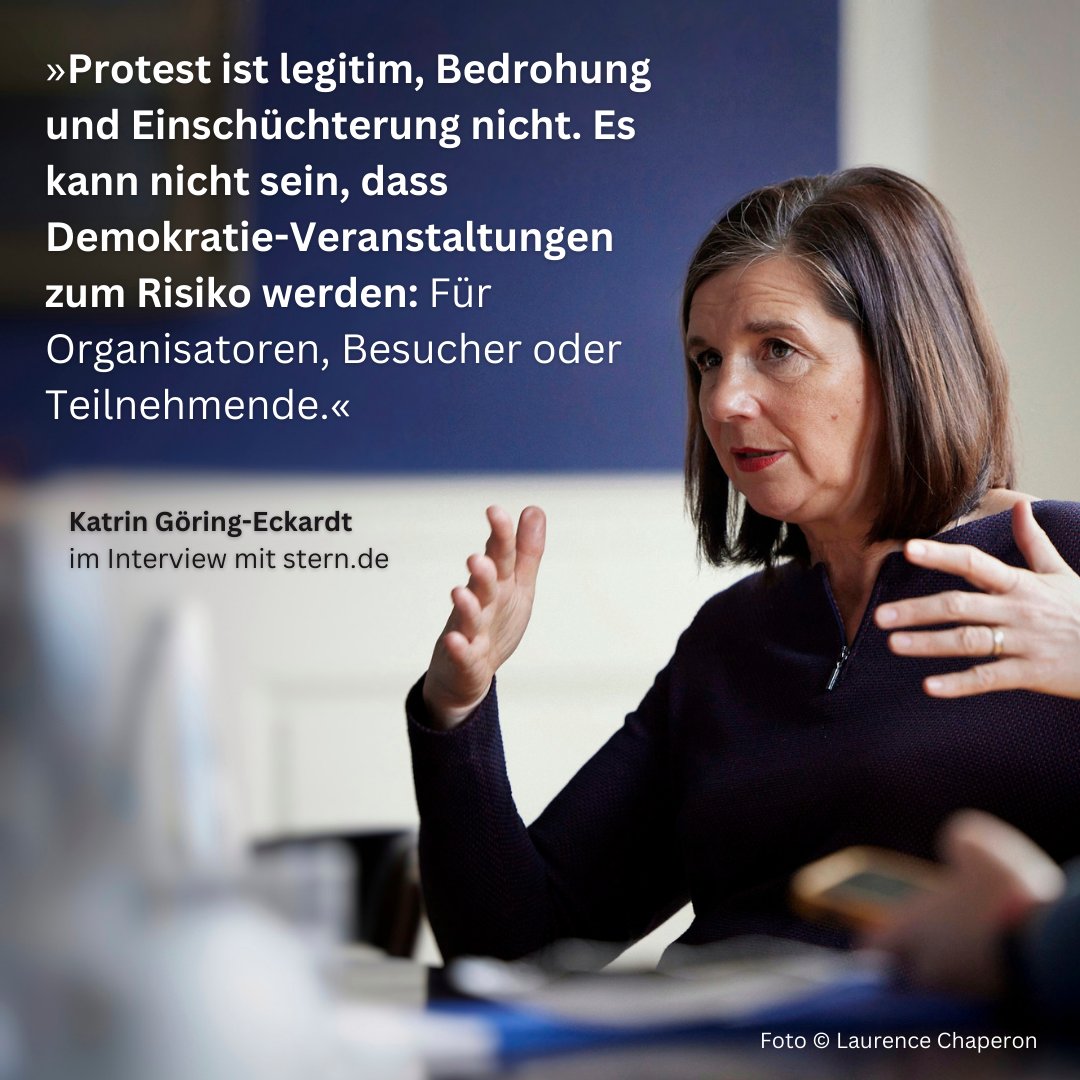 Protest ist legitim, Bedrohung und Einschüchterung nicht. Egal, ob beim Aufstellen von Wahlplakaten oder bei Veranstaltungen. Gut, dass Demokrat*innen klar machen: Das geht nicht. Das stützt gerade auch die vielen Ehrenamtlichen im Land, die für unsere Demokratie einstehen.