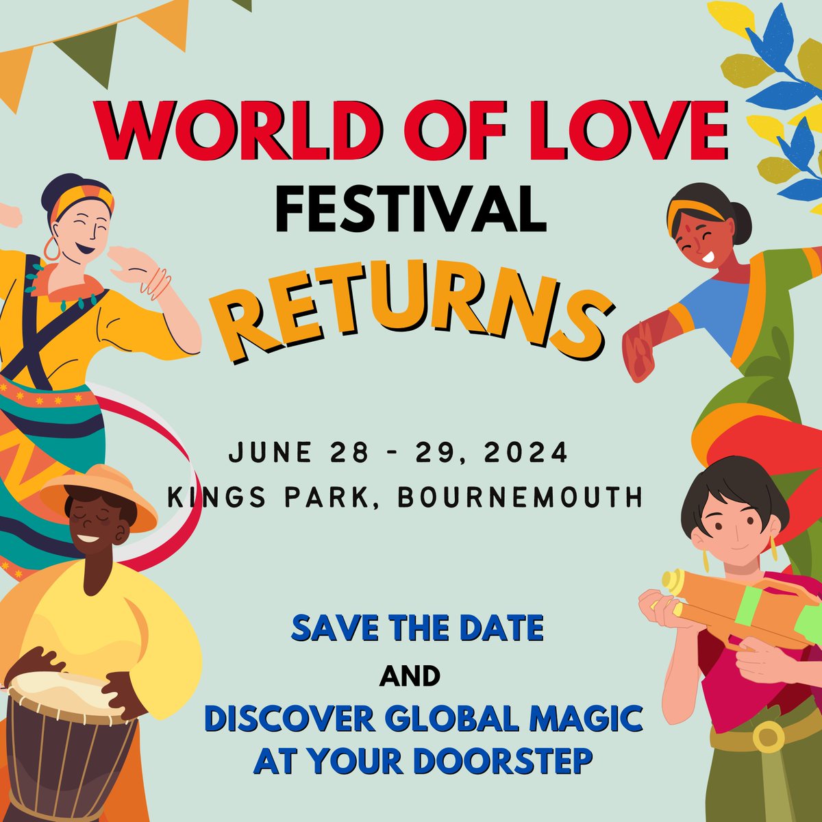 We're BACK and better than ever! 🎉✨ Get ready to immerse yourself in a whirlwind of culture and music at this year's World of Love Festival. Mark your calendars and stay tuned for more updates and sneak peeks! 😉
#worldoflovefestival #worldoflove #culturalfestival