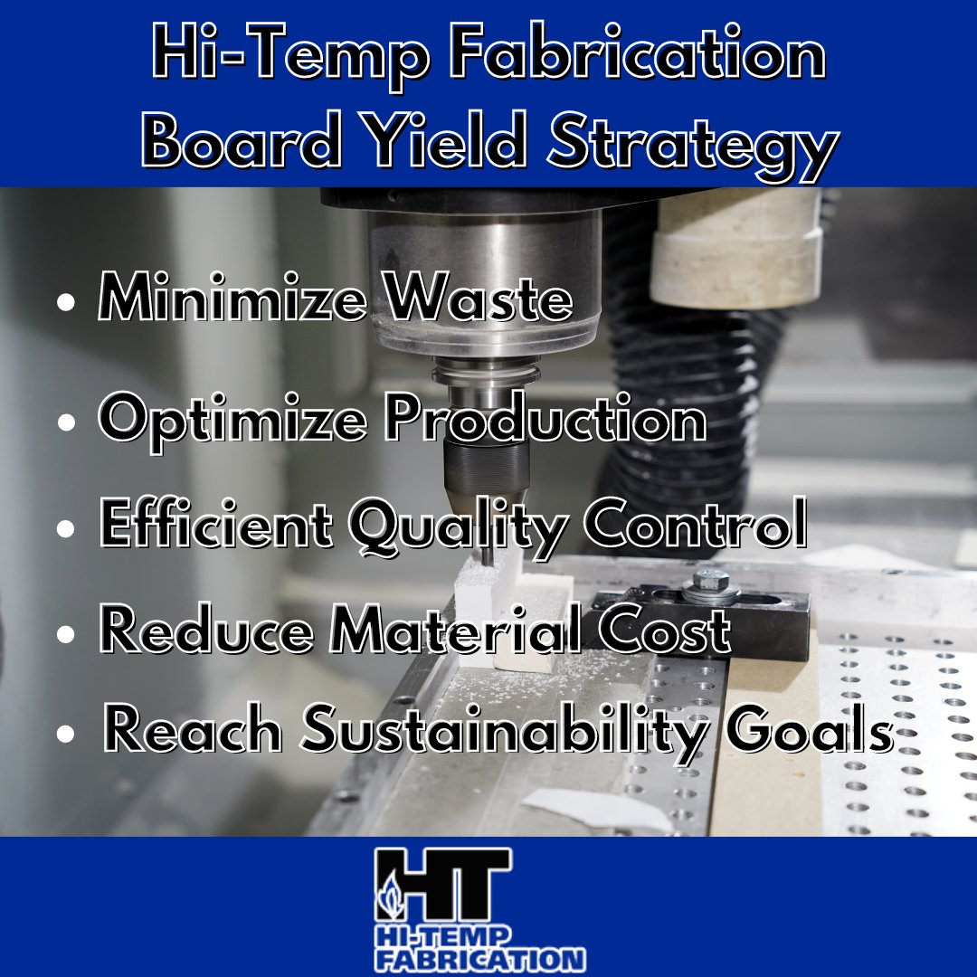 We want to bring more awareness of our Board Yield strategy at Hi-Temp that helps reduce costs and lower the carbon footprint for our customers! #HiTemp #Fabrication #BoardYield #Sustainability #CostReducing #ScrapUtilization