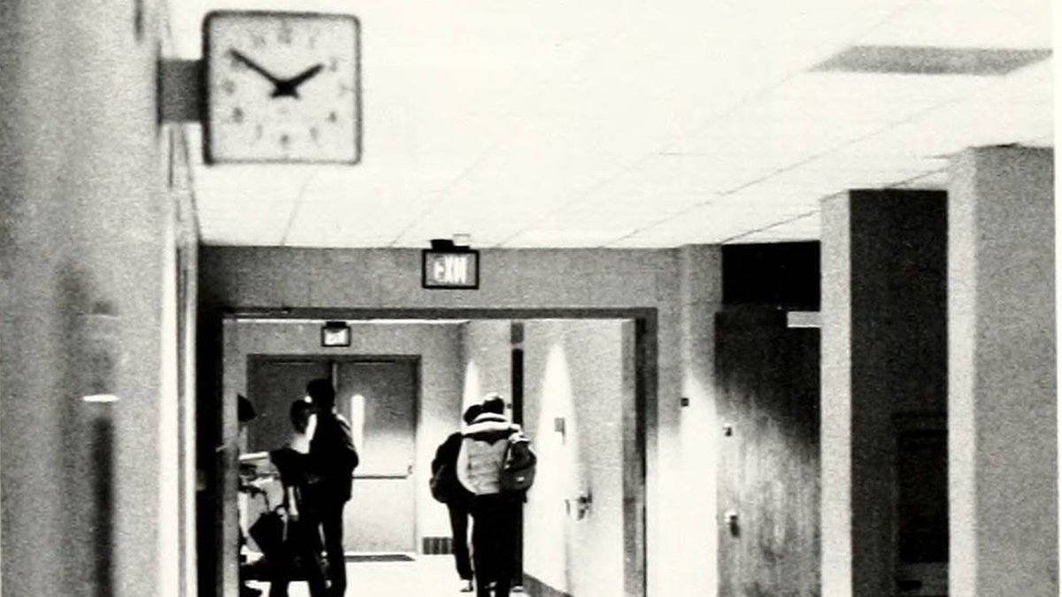 #ThrowbackThursday Hallway of the Friday Building in 1983