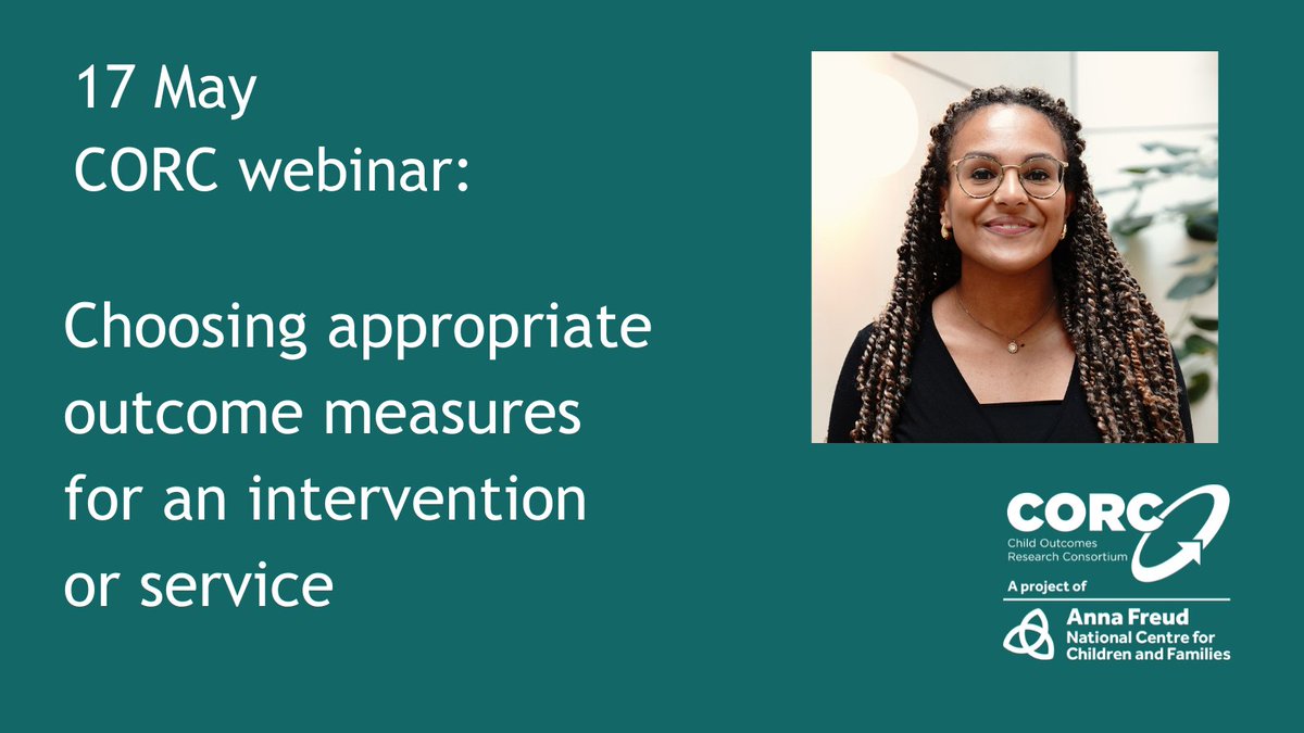 The next CORC training is on 17 May with Rachael Grant - particularly for those who can make decisions about which outcome measures to use within a #mentahealth support pathway or intervention, working with #children & #youngpeople. More info here 👇🏿 orlo.uk/4kVnP