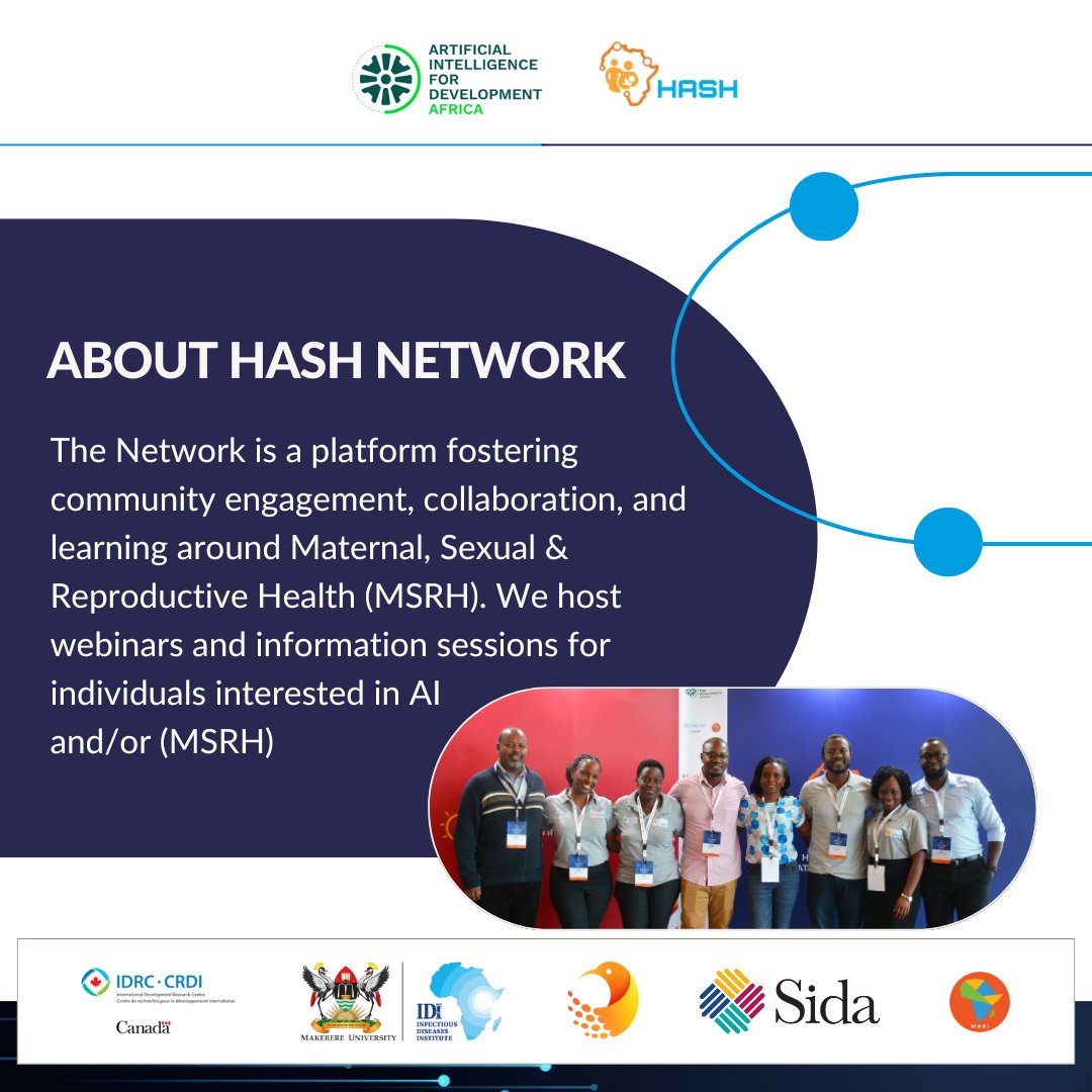 📢Are you passionate about utilising Artificial Intelligence for Maternal, Sexual and Reproductive Health in #SSA? Join a group of #AI enthusiasts dedicated to this vision! To receive updates: bit.ly/HASHNetwork #maternalhealth #Africa