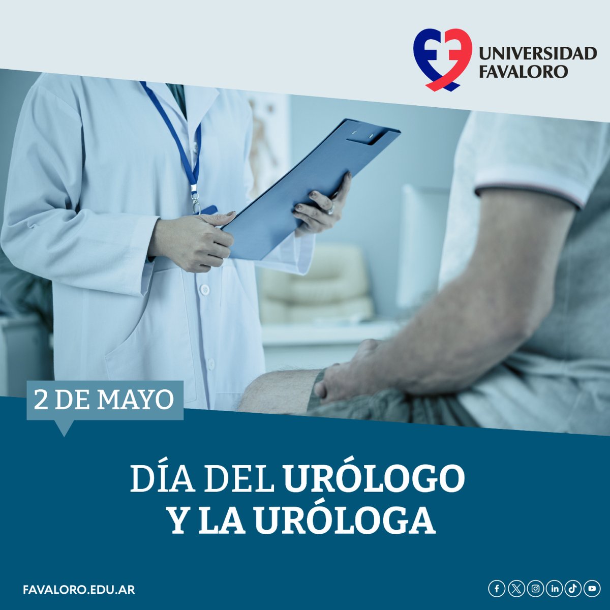 📅¡Saludamos a los médicos urólogos y las médicas urólogas en su día!👨‍⚕️👩‍⚕️👏

#DíadelUrólogo #Urología #Medicina #Salud #CuidadoDeLaSalud #UniversidadFavaloro