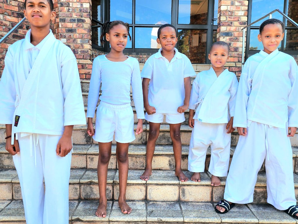 Getting ready for karate practice. Karate helps children develop their confidence, develops their character, encourages discipline and promotes healthy body and weight. 
 #ChildCare #ChildProtection #ChildRightsAdvocacy
#ChildDevelopment #SOSChildrensVillages #ChildSafeguarding