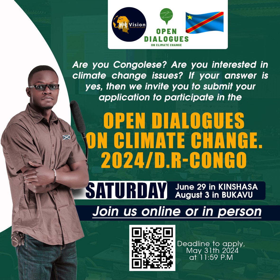 󱢏
APPEL À CANDIDATURE #ODCC2024 
 Le lien pour postuler est ici : docs.google.com/forms/d/e/1FAI…
#ClimateActionNow #ClimateStrike #ClimateCrisis
@KetsiaPassou @LouvainCoo @COP29_AZ @_AfricanUnion @vanessa_vash @Evebazaiba #rdcongo